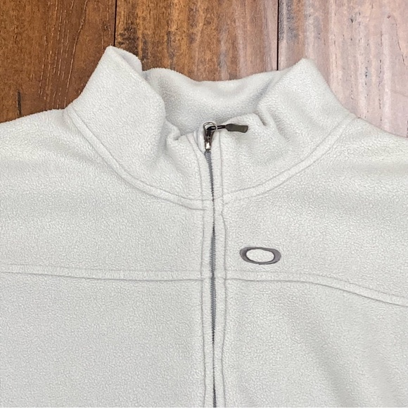 Oakley Gray 100% Polyester Full Zip Fleece Jacket Men’s Size XXL Fall 2010. - Picture 2 of 11